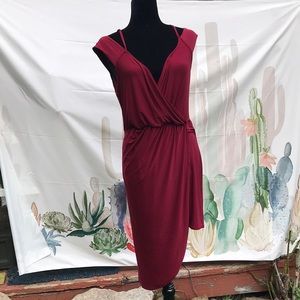 Sexy merlot cocktail dress